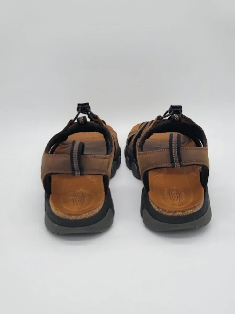 KEEN Men’s Daytona II Brown Leather open-Toe Outdoor Sandals Size 10 NWOB